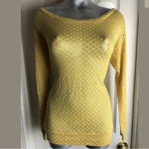 GG COLLECTIVE Los Angelos YELLOW LIGHT SWEATER M